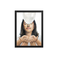 Let go (Psalm 55:22) - Framed poster