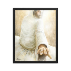 Beside me- Peace (John 14:27) - Framed poster