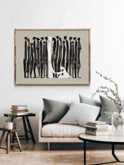 Woman Touches Jesus v2 (Black) - Digital Download