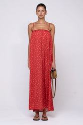 Sheveta Faye Dress in Cayenne