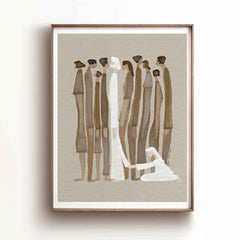 Woman Touches Jesus v2 (Brown) - Digital Download