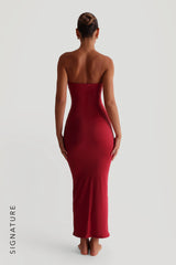 Sheveta Classic Tube Maxi Dress - Pomegranate