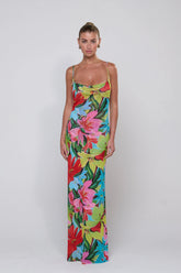 Sheveta Margot Mesh Maxi in Tropicana