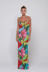 Sheveta Margot Mesh Maxi in Tropicana