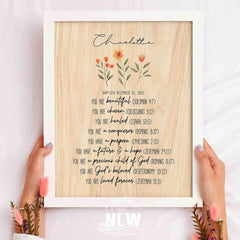 Floral Wood Background (You are) - Custom Poster