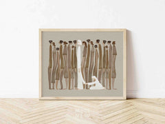 Woman Touches Jesus v2 (Brown) - Digital Download