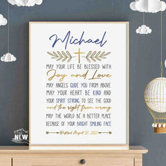 Gold Cross (May Your Life) - Custom Poster