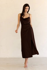 Sheveta SATIN MIDI DRESS