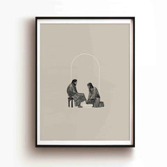 Jesus Washing Feet (Black) - Digital Download