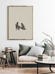 Jesus Washing Feet (Black) - Digital Download