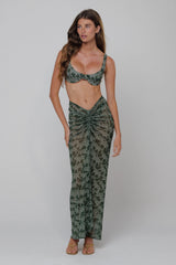 Sheveta Ziggy Mesh Skirt in Puma