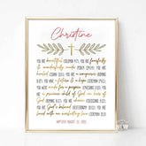 Gold Cross (You are) - Custom Poster