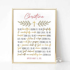 Gold Cross (You are) - Custom Poster