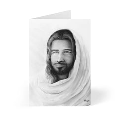 Prince of Peace (Black and White) (Isaiah 9:6) - Greeting Cards (8 pcs)