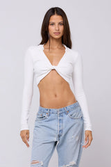 Sheveta Skylar Rib in White