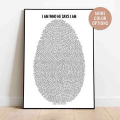 Fingerprint 70 Bible Verses on Identity - Poster