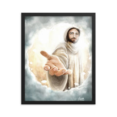 Beside me- Rescued (Hebrew 13:6) - Framed poster