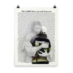 70 Bible Verses about Protection for Firefighters - Poster
