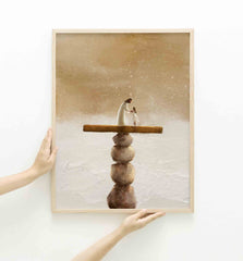 Center - Framed Print