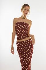Sheveta Bonnie Mesh Top in Spice