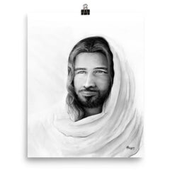 Prince of Peace (Black and White) (Isaiah 9:6) - Poster
