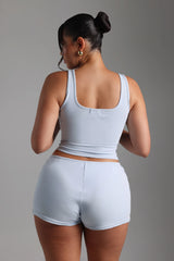 Sheveta Air-Sleep Ease Shorts - Celeste