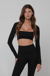 Sheveta Emily Top Second Skin in Black