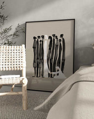 Woman Touches Jesus v2 (Black) - Digital Download