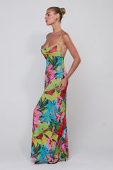 Sheveta Margot Mesh Maxi in Tropicana