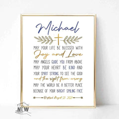 Gold Cross (May Your Life) - Custom Poster