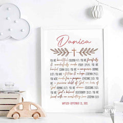 Rose Gold Cross (You are) - Custom Poster