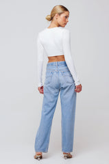 Sheveta Emily Top in White