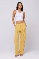 Sheveta Elsa Cargo Pant in Mustard