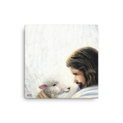 Good Shepherd (Psalm 91:4) - Canvas (square)