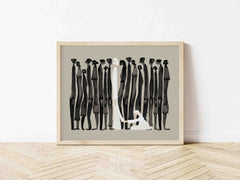 Woman Touches Jesus v2 (Black) - Digital Download