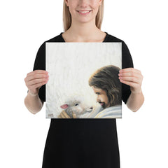 Good Shepherd (Psalm 91:4) - Canvas (square)