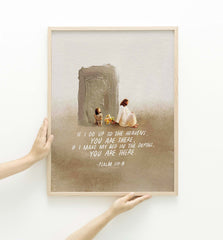 He is There - Framed Print