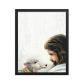 Good Shepherd (Psalm 91:4) - Framed Poster