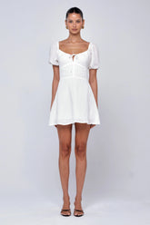 Sheveta Winnie Mini in White Linen