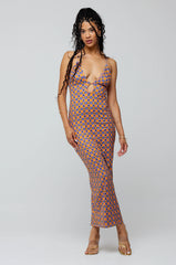 Sheveta Sophia Midi in Cortez