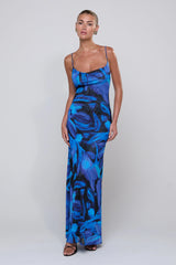 Sheveta Margot Mesh Maxi in Lagoon