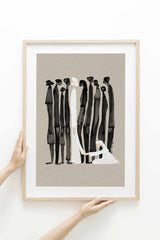 Woman Touches Jesus v2 (Black) - Digital Download