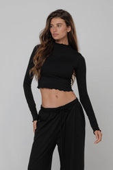 Sheveta Ida Top Second Skin in Black