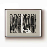 Woman Touches Jesus v2 (Black) - Digital Download