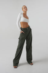 Sheveta Elsa Cargo Pant in Pine