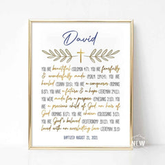 Gold Cross (You are) - Custom Poster