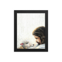 Good Shepherd (Psalm 91:4) - Framed Poster