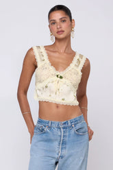 Sheveta Eloise Top in Beurre