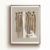 Woman Touches Jesus - Framed Print