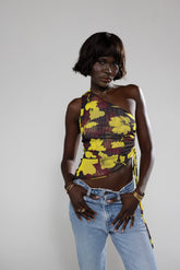 Sheveta Crystal Top in Sangria